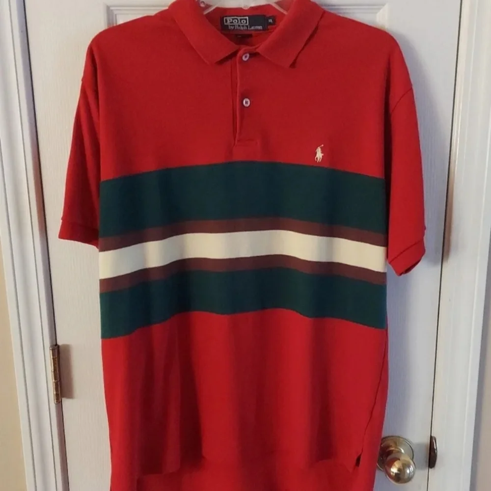 Y2k Polo Ralph Lauren Vintage golf & polo shirt LG 44 EUC! LIKE NEW